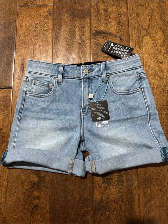 LuLaRoe Pants - LuLaRoe Light Blue Denim cuffed Rolled Hem Shorts